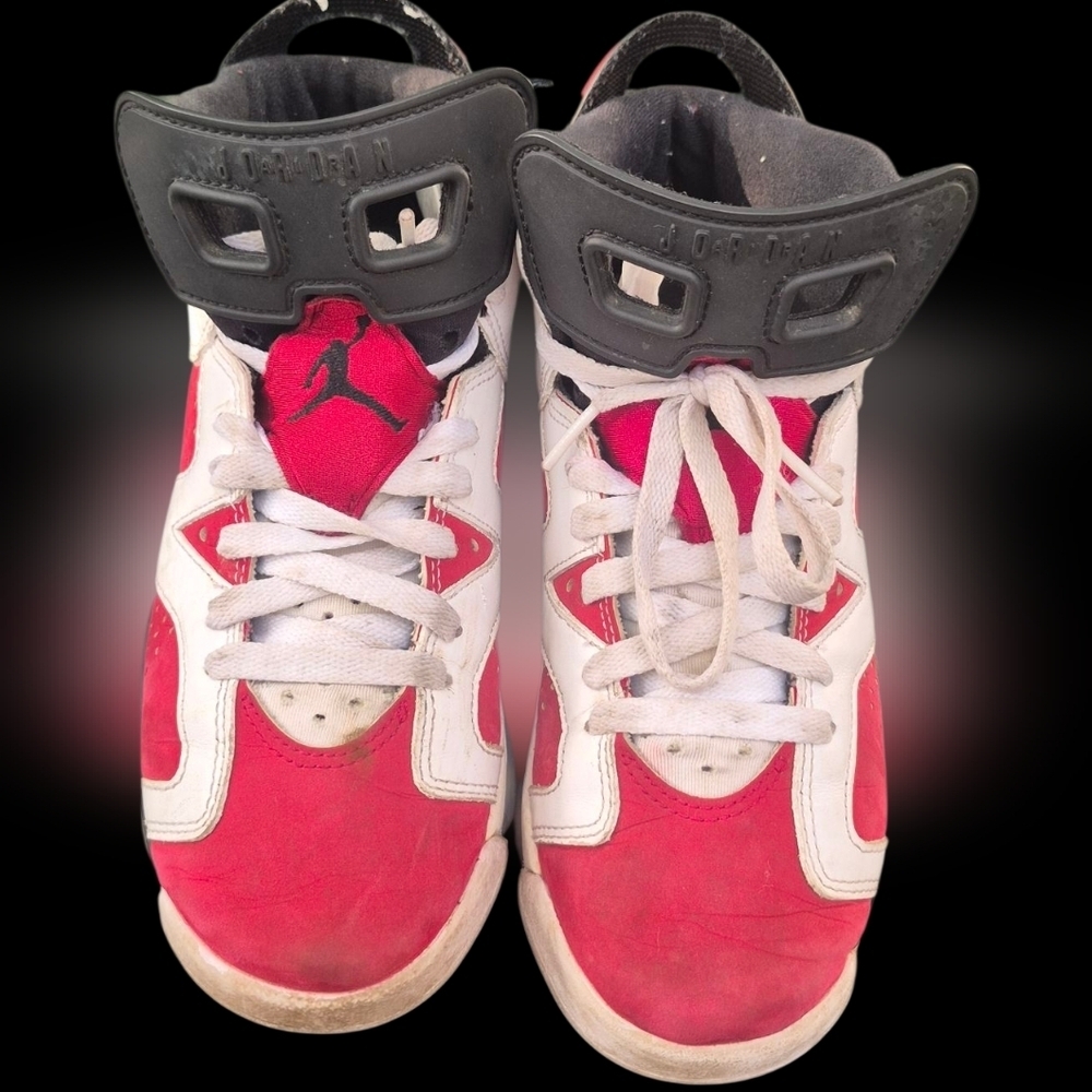 Jordan Red and White Sneakers Classic High-Top